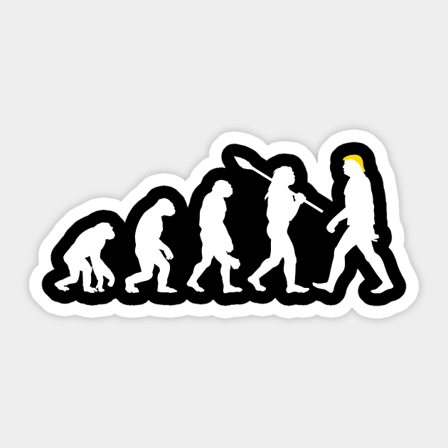 De-Evolution Anti Trump Sticker by Marcell Autry